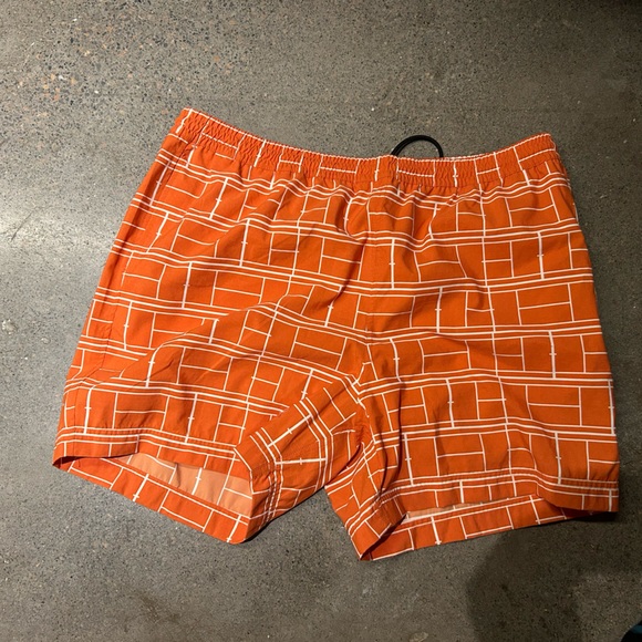 Billy Reid Swim Trunks Mens XL Orange Lined  Shorts Classic NWT - Picture 1 of 3
